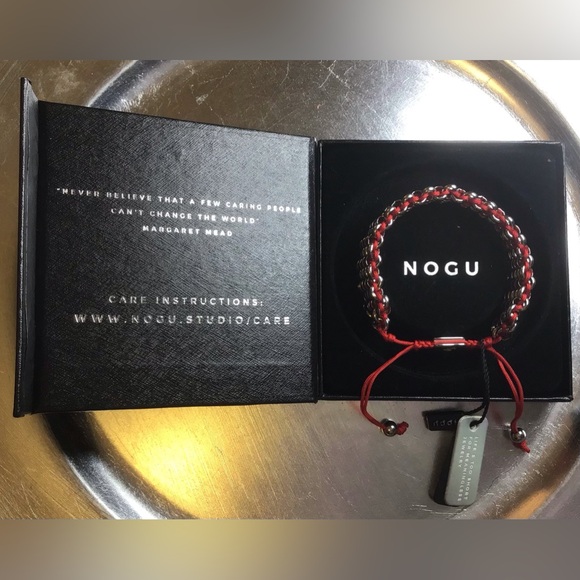❤️❤️ NOGU Red Panda Links Deluxe Kismet Red x Silver Bracelet ❤️❤️ - Picture 4 of 5